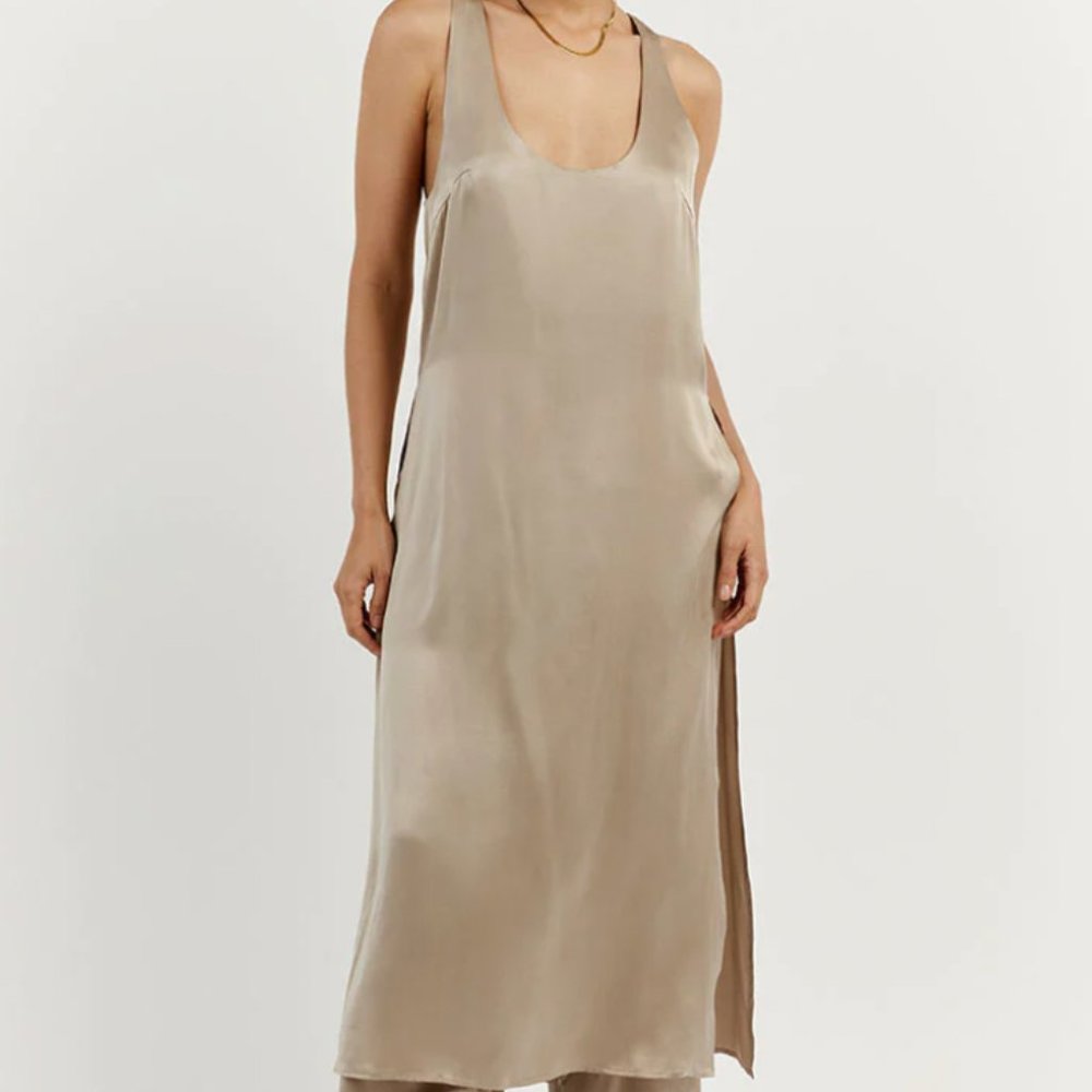 DISSH Silk Tunic Top